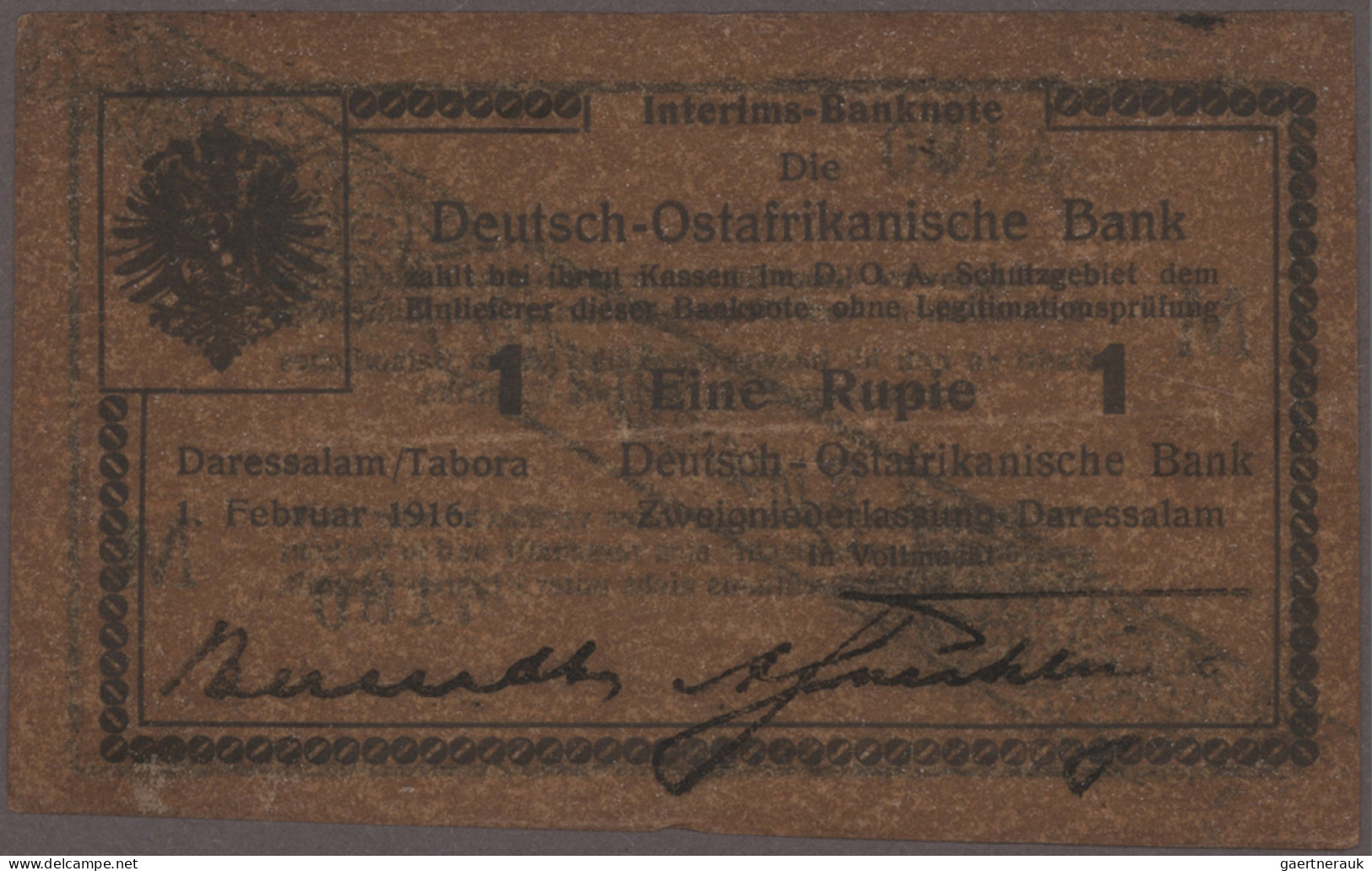 Deutschland - Kolonien: Deutsch-Ostafrikanische Bank, Serien 1905-1916, Lot Mit - Autres & Non Classés