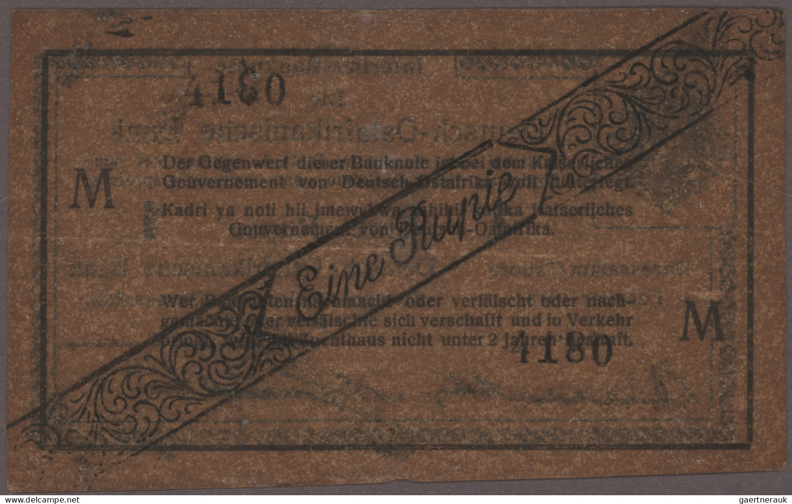 Deutschland - Kolonien: Deutsch-Ostafrikanische Bank, Serien 1905-1916, Lot mit