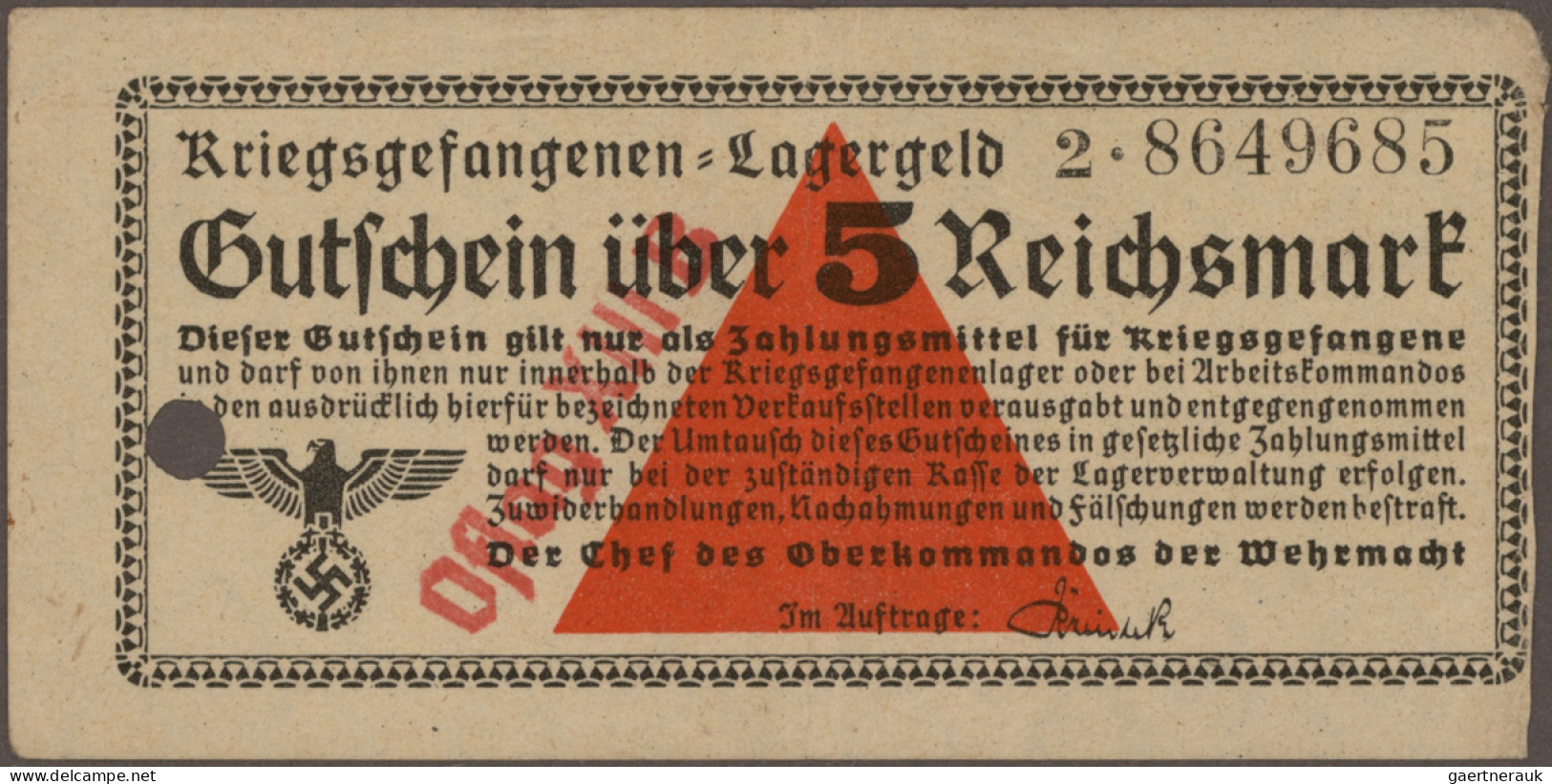 Deutschland - Konzentrations- Und Kriegsgefangenenlager: Kriegsgefangenen-Lagerg - Other & Unclassified