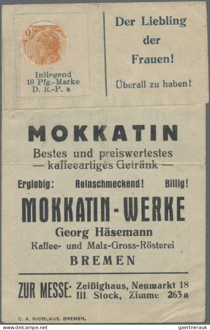 Deutschland - Briefmarkennotgeld: Bremen, Georg Häsemann, Mokkatin-Werke, Briefm - Autres & Non Classés
