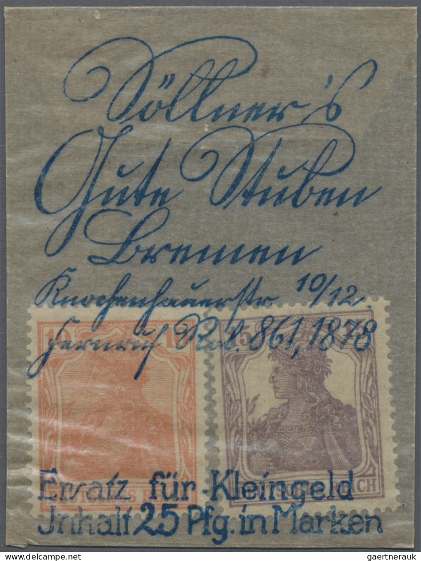 Deutschland - Briefmarkennotgeld: Bremen, Söllner's "Gute Stuben", 25 Pf., O. D. - Sonstige & Ohne Zuordnung