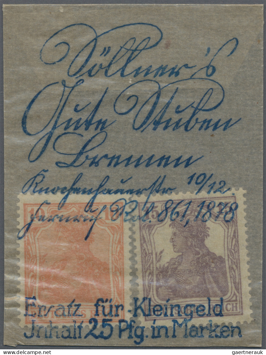 Deutschland - Briefmarkennotgeld: Bremen, Söllner's "Gute Stuben", 25 Pf., O. D. - Altri & Non Classificati