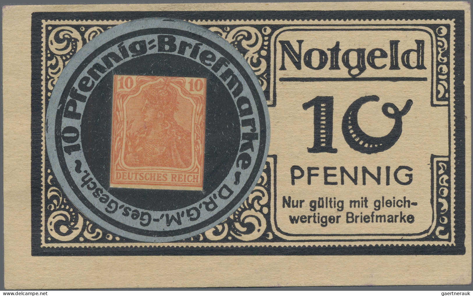 Deutschland - Briefmarkennotgeld: Elberfeld, Rheinland, Gondrom & Co., Rauchbeda - Other & Unclassified