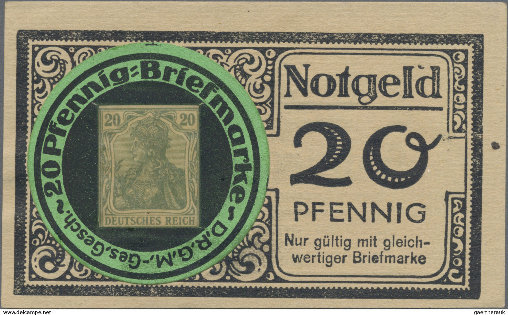 Deutschland - Briefmarkennotgeld: Elberfeld, Rheinland, Gondrom & Co., Rauchbeda - Altri & Non Classificati