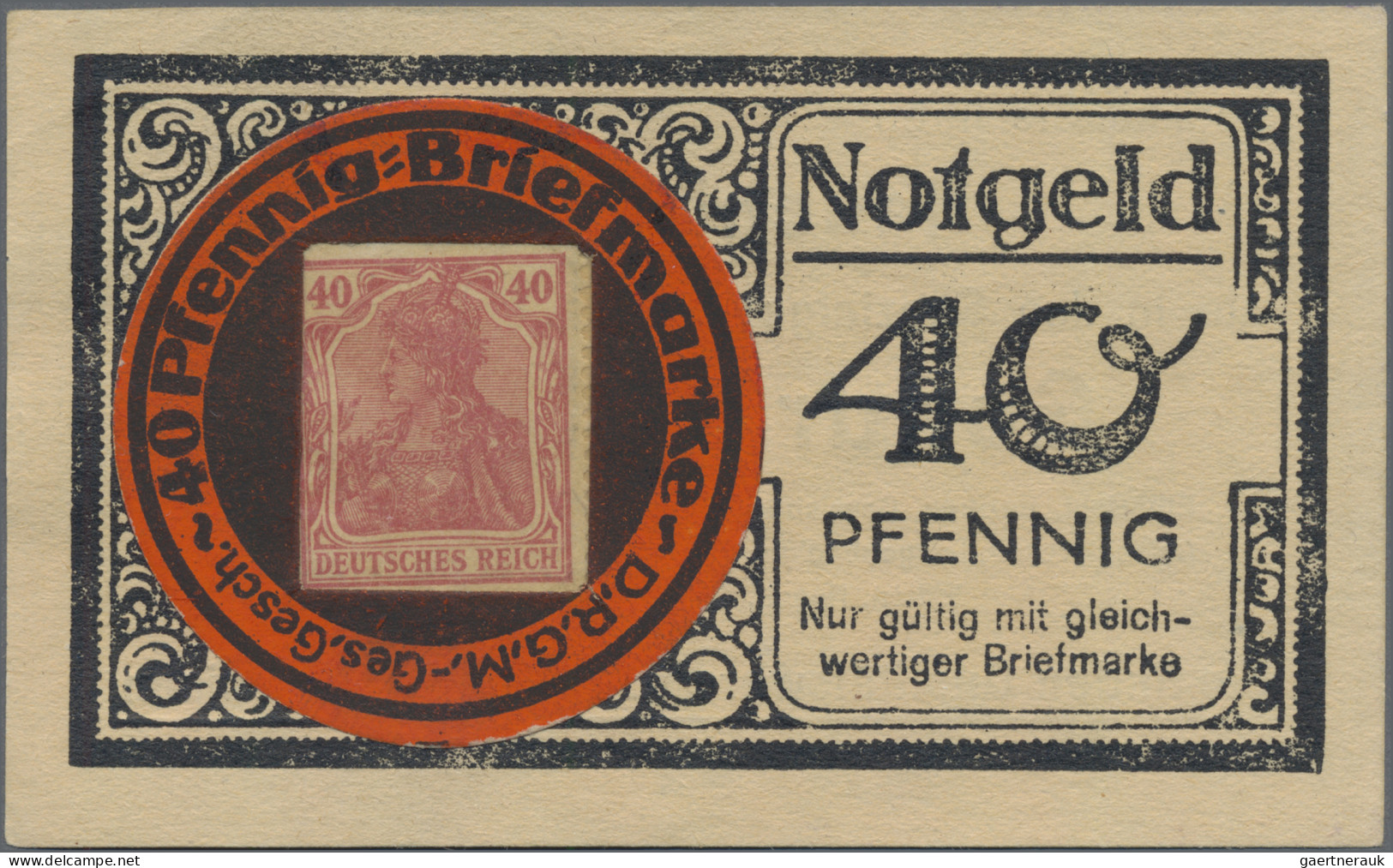 Deutschland - Briefmarkennotgeld: Elberfeld, Rheinland, Gondrom & Co., Rauchbeda - Altri & Non Classificati