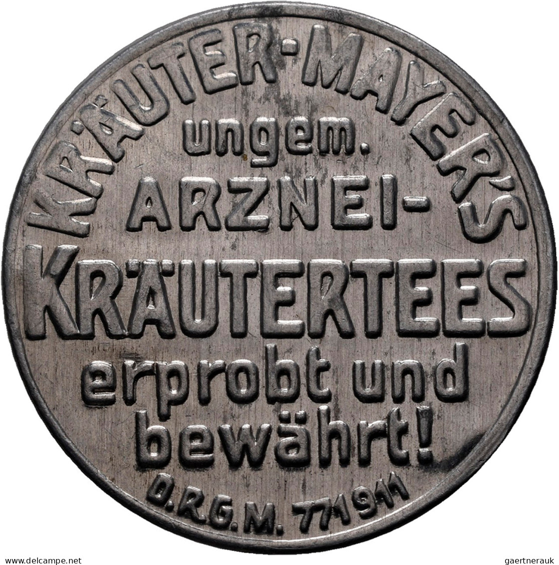 Deutschland - Briefmarkennotgeld: Hamburg, Kräuter-Mayer's, 10 Pf. Germania, MUG - Altri & Non Classificati