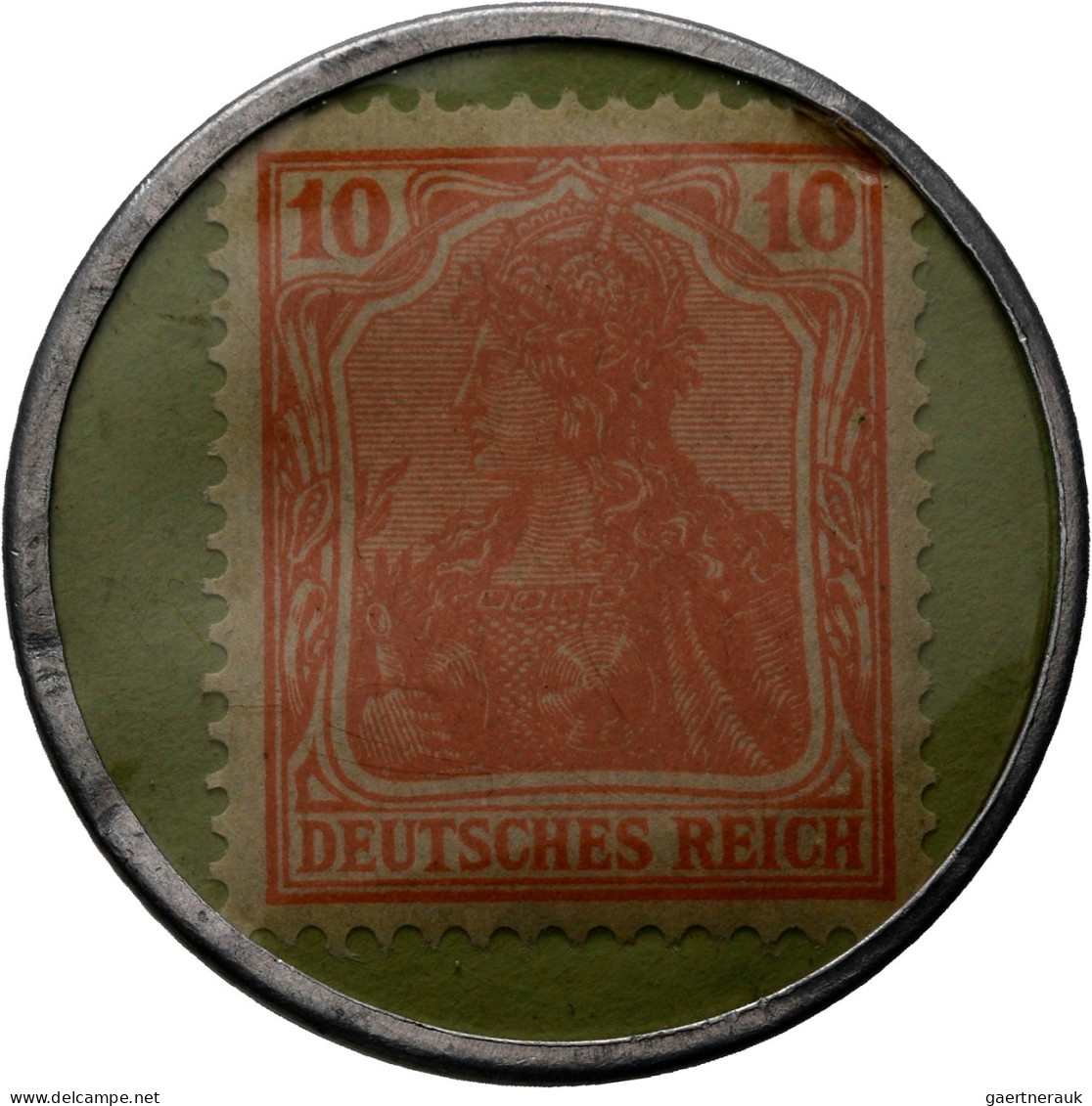 Deutschland - Briefmarkennotgeld: Hamburg, Kräuter-Mayer's, 10 Pf. Germania, MUG - Altri & Non Classificati