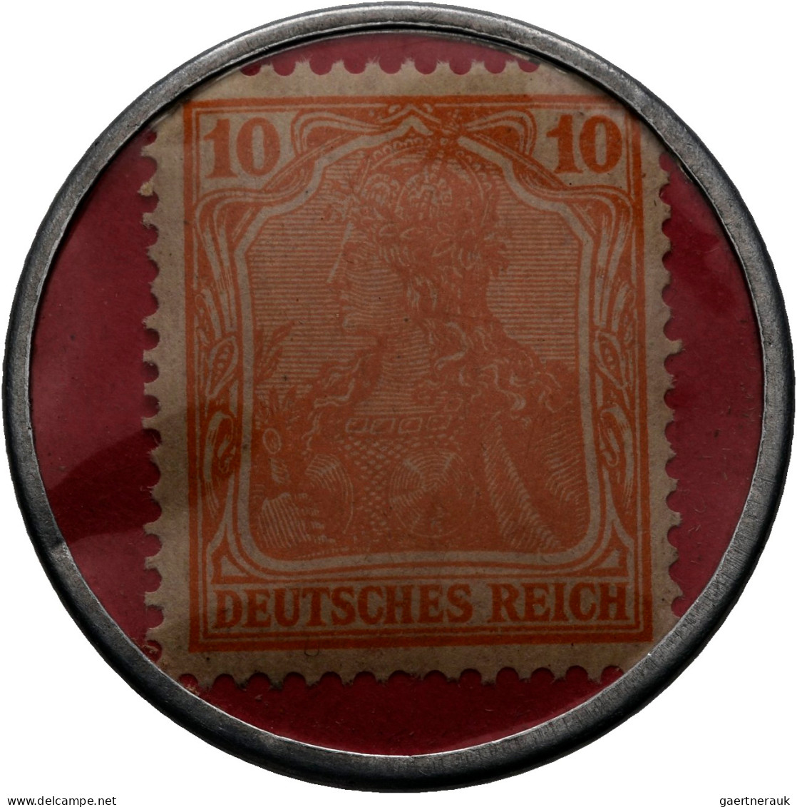 Deutschland - Briefmarkennotgeld: Hamburg, Kräuter-Mayer's, 10 Pf. Germania, MUG - Otros & Sin Clasificación