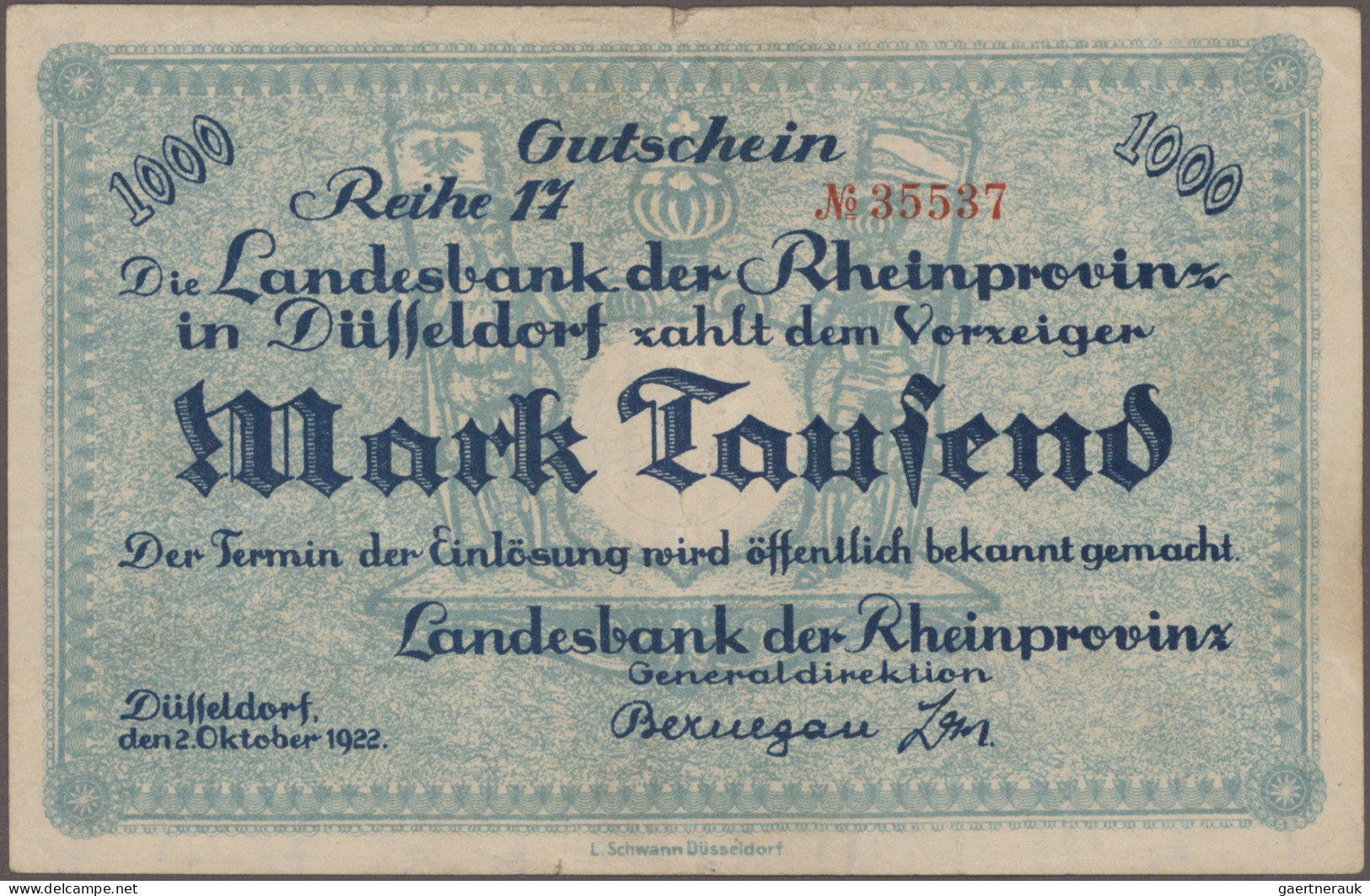 Deutschland - Länderscheine: Großes Konvolut Mit 164 Länderbanknoten, Ausgaben 1 - Andere & Zonder Classificatie