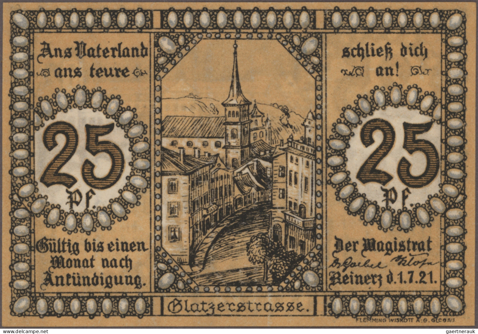 Deutschland - Notgeld - Ehemalige Ostgebiete: Reinerz, Schlesien, Stadt, 6 X 25 - Andere & Zonder Classificatie