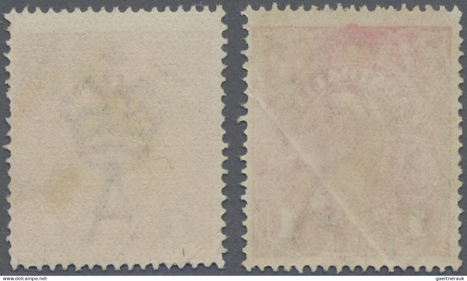 Australia: 1914-20, KGV 1d. Red, Second Wmk, Perf 14½x14, Variety "RUSTED CLICHÉ - Oblitérés