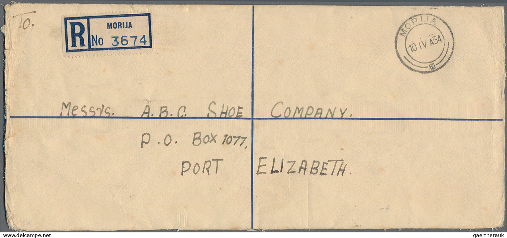 Basutoland - Postal Stationery: 1937 KGVI. Postal Stationery Registered Envelope - Sonstige - Afrika