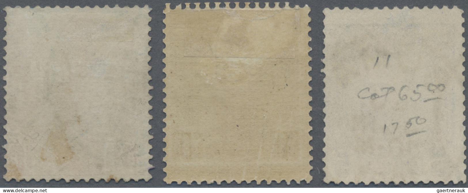 Belgian-Congo: 1897: Léopold III, 5 Fr. Violet With Postmark From "BOMA" And 10 - Gebruikt
