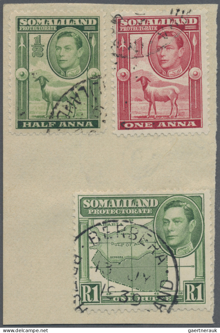 British Somalia: 1938, KGV, "portrait Faces Left", Complete Set Used/cto. In Add - Somalië (1960-...)