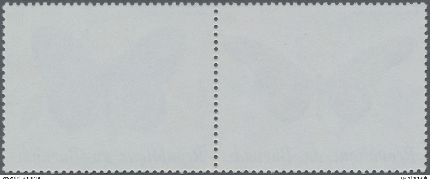 Burundi: 1984: Butterflies, Se-tenant 5 pairs of perforated (COB 385 €) and impe