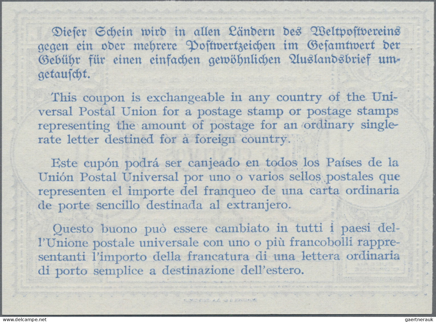 Costa Rica - Postal Stationry: 1947 Intern. Reply Coupon "London" Hybrider Type - Costa Rica