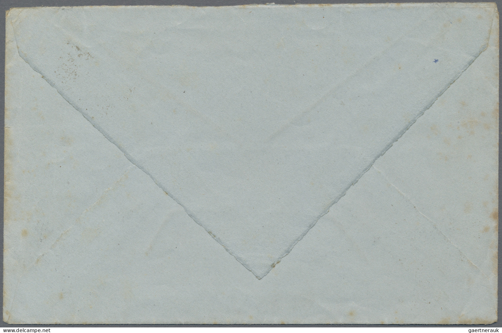 Fezzan: 1947, 1 Fr Brown, 1,50 F Green And 2 F Blue "Fort Sheba" Definitives Tie - Briefe U. Dokumente