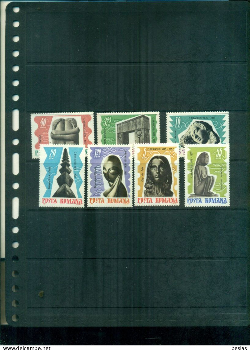 ROUMANIE 10 C.BRANCUSI 7 VAL  NEUFS A PARTIR DE 1 EURO - Unused Stamps
