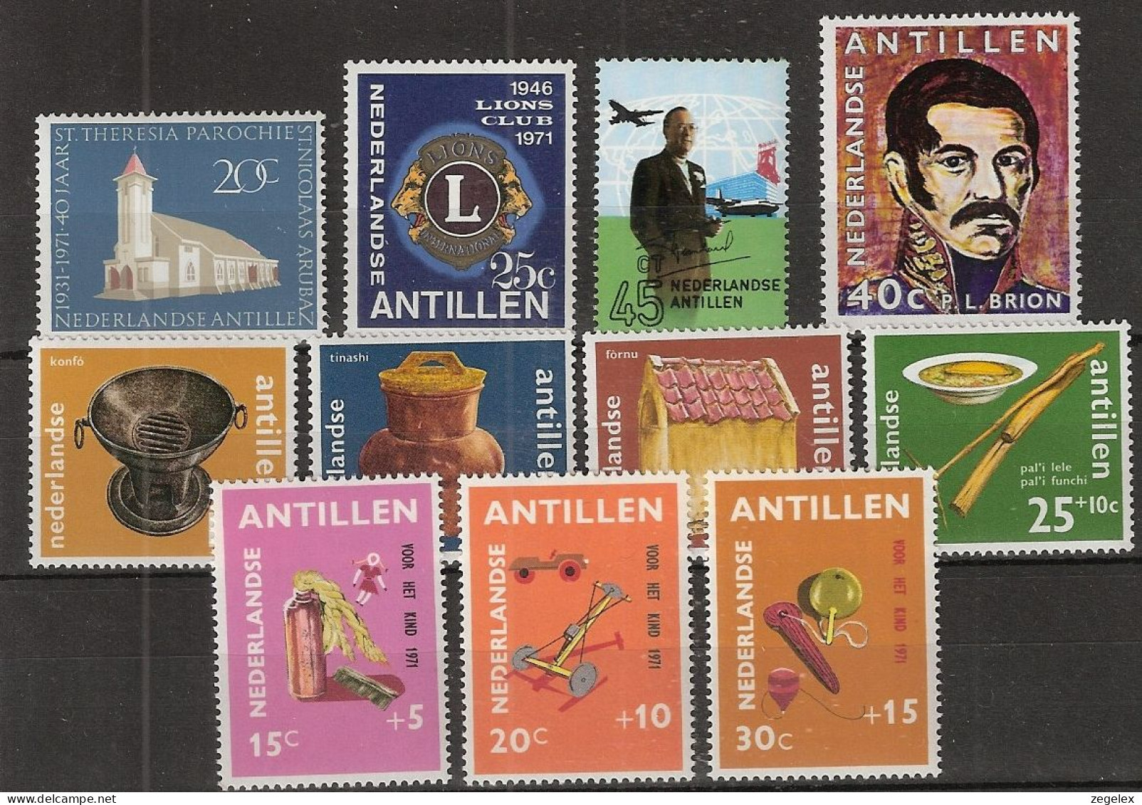 Ned Antillen 1971 Year - Complete - MNH/**/postfris - Curaçao, Antille Olandesi, Aruba