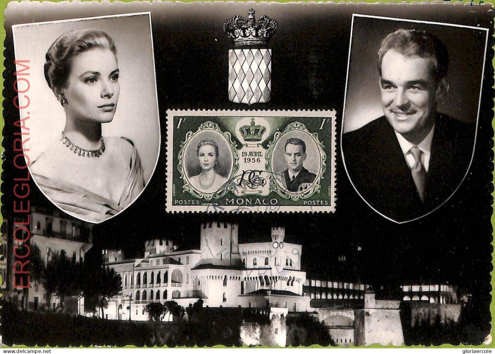 Ad3234 - MONACO - Postal History - MAXIMUM CARD -  1956 Royalty - Royalties, Royals