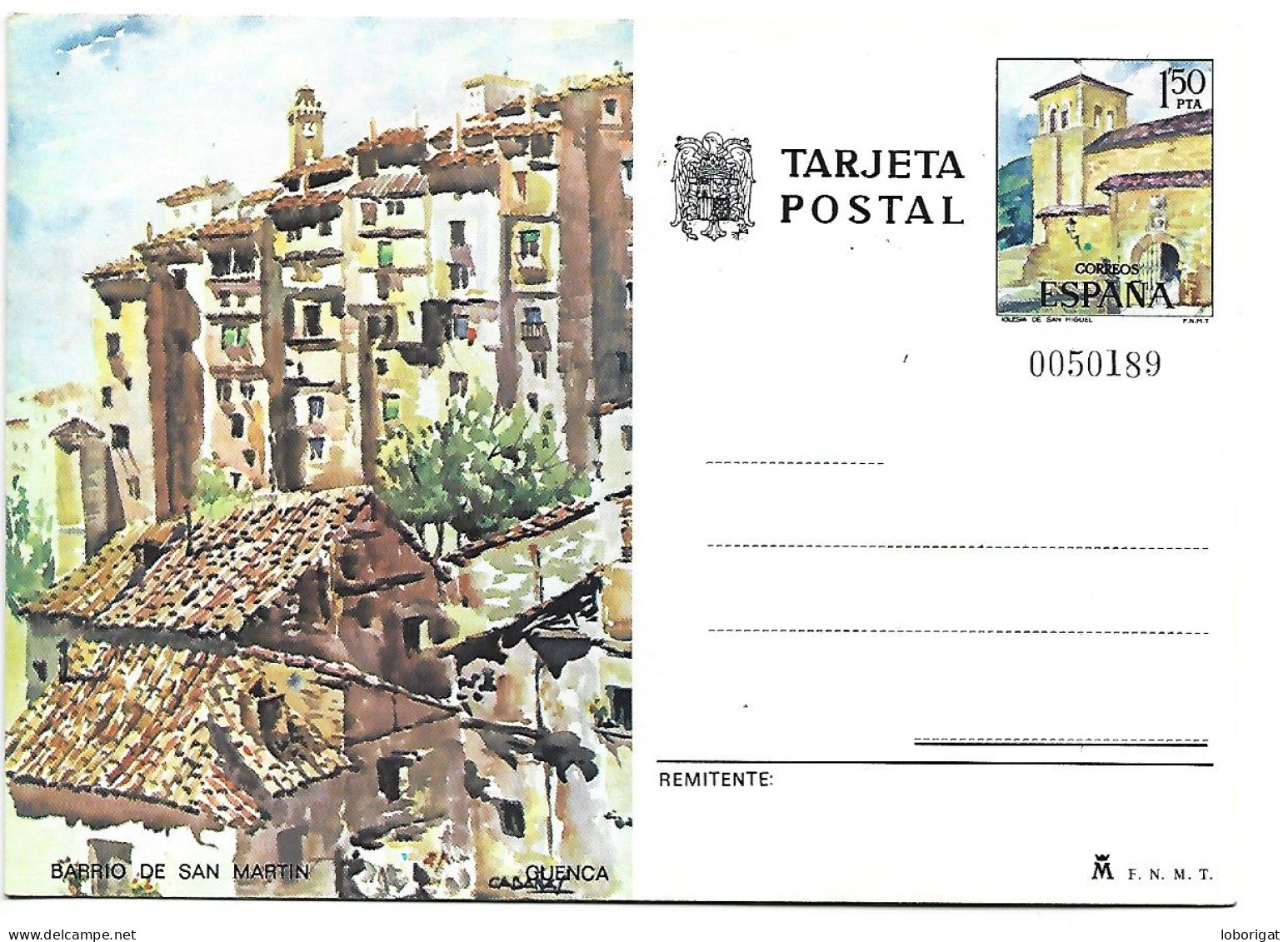 TARJETA POSTAL.-  BARRIO DE SAN MARTIN.- CUENCA.- ( ESPAÑA ) - Cuenca