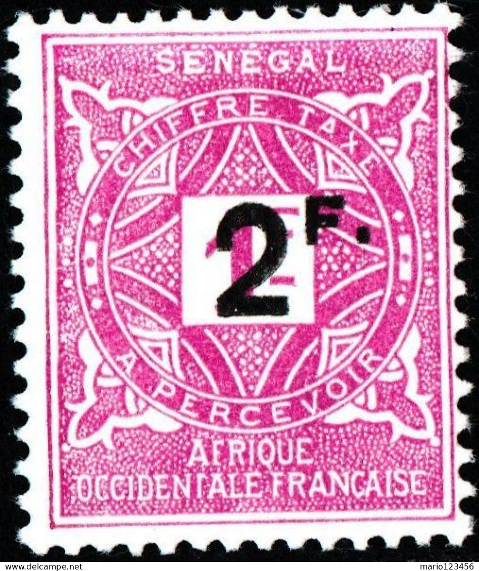 SENEGAL, SEGNATASSE, POSTAGE DUE, 1927, NUOVI (MLH*) Mi:SN P20, Scott:SN J20, Yt:SN T20 - Postage Due