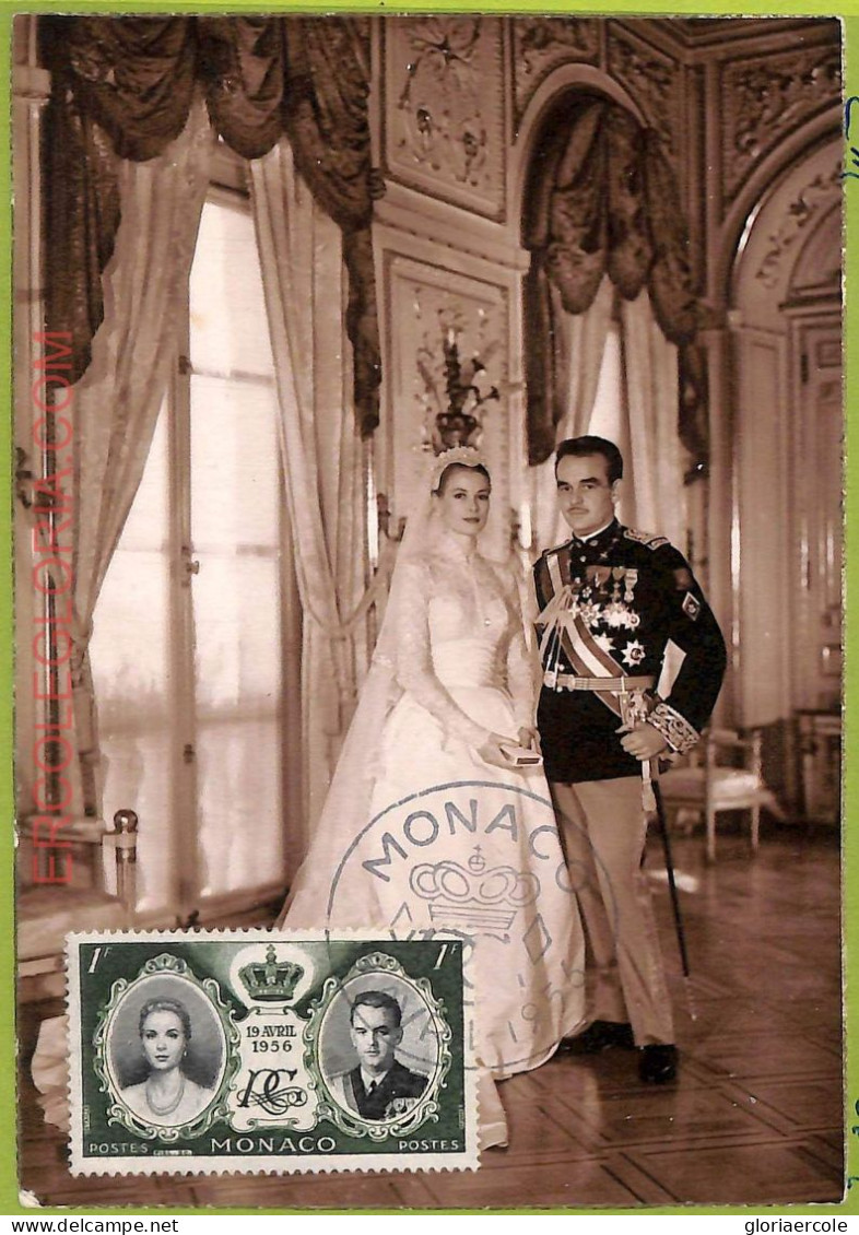 Ad3235 - MONACO - Postal History - MAXIMUM CARD -  1956 Royalty - Königshäuser, Adel