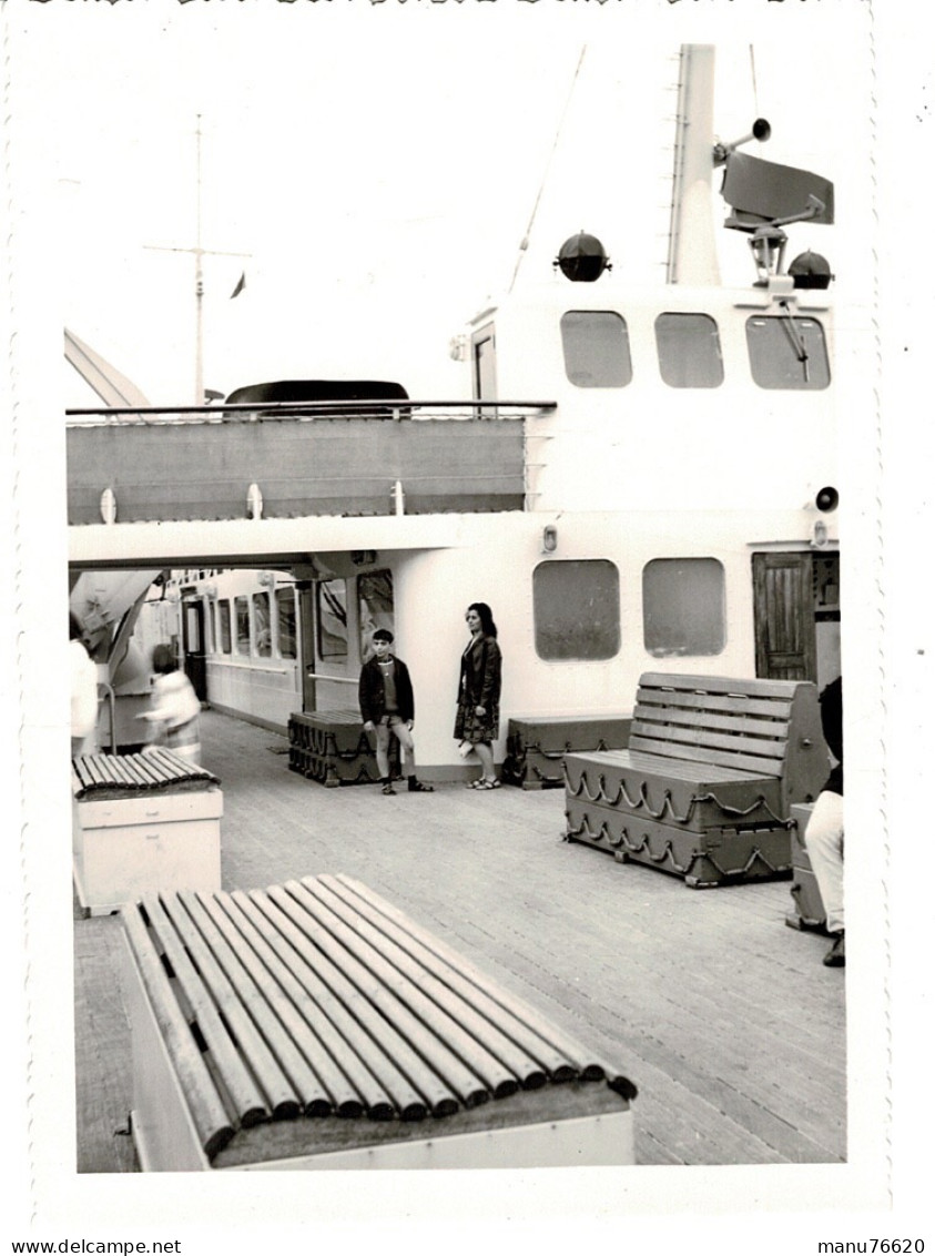 Ref 1 - Photo + Négatif : A Bord Du Bateau "LE COMPIEGNE" , Lieu ?- France  . - Europa