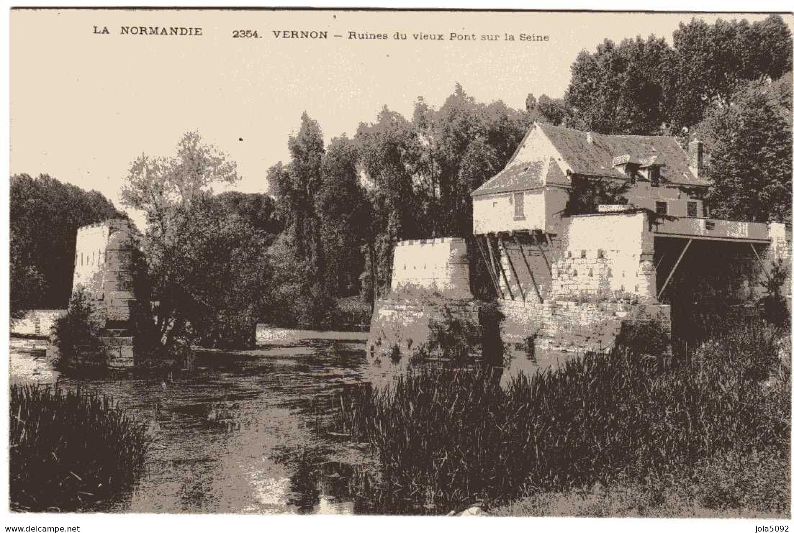 27 / VERNON - Ruuines Du Vieux Pont Sur La Seine - Vernon