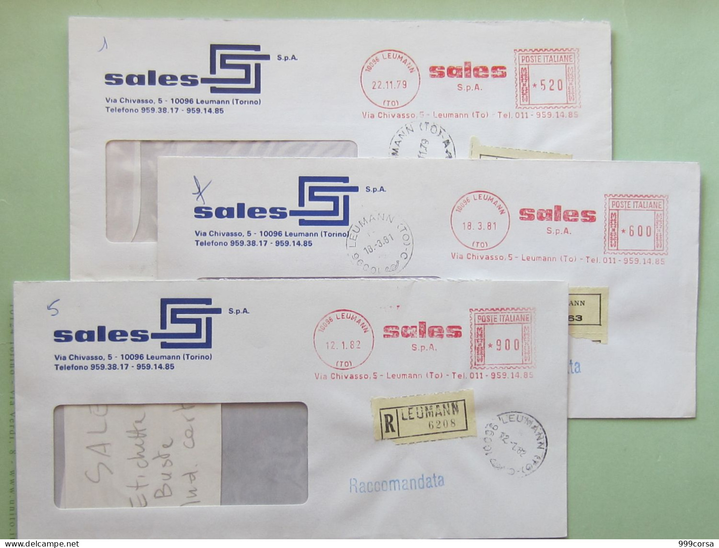 Industria, Cartaria (DZ2021) Sales (carta,buste,etich.adesive), Affr.mecc.,6 Tariffe,ema,meter,freistempel (2 Scan) - Frankeermachines (EMA)