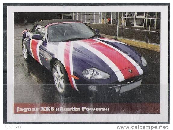 Jaguar XR8 "Austin Powers" Sticker - Size:70x50 Mm. Aprox. - Collection Of Vintage Cars - Autres & Non Classés