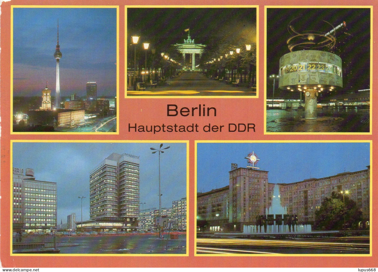 BRD- Berlin: 10 178 Berlin, Hauptstadt Der DDR  5 Bilder - Mitte