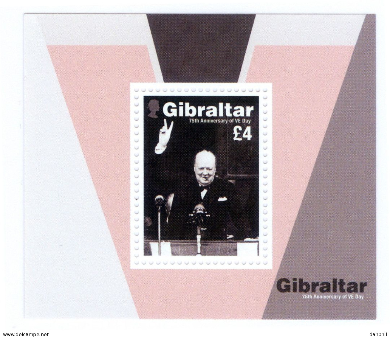 Gibraltar 2020 Mi Bl. 141 (**) "Ende WK II", **/MNH - Guerre Mondiale (Seconde)