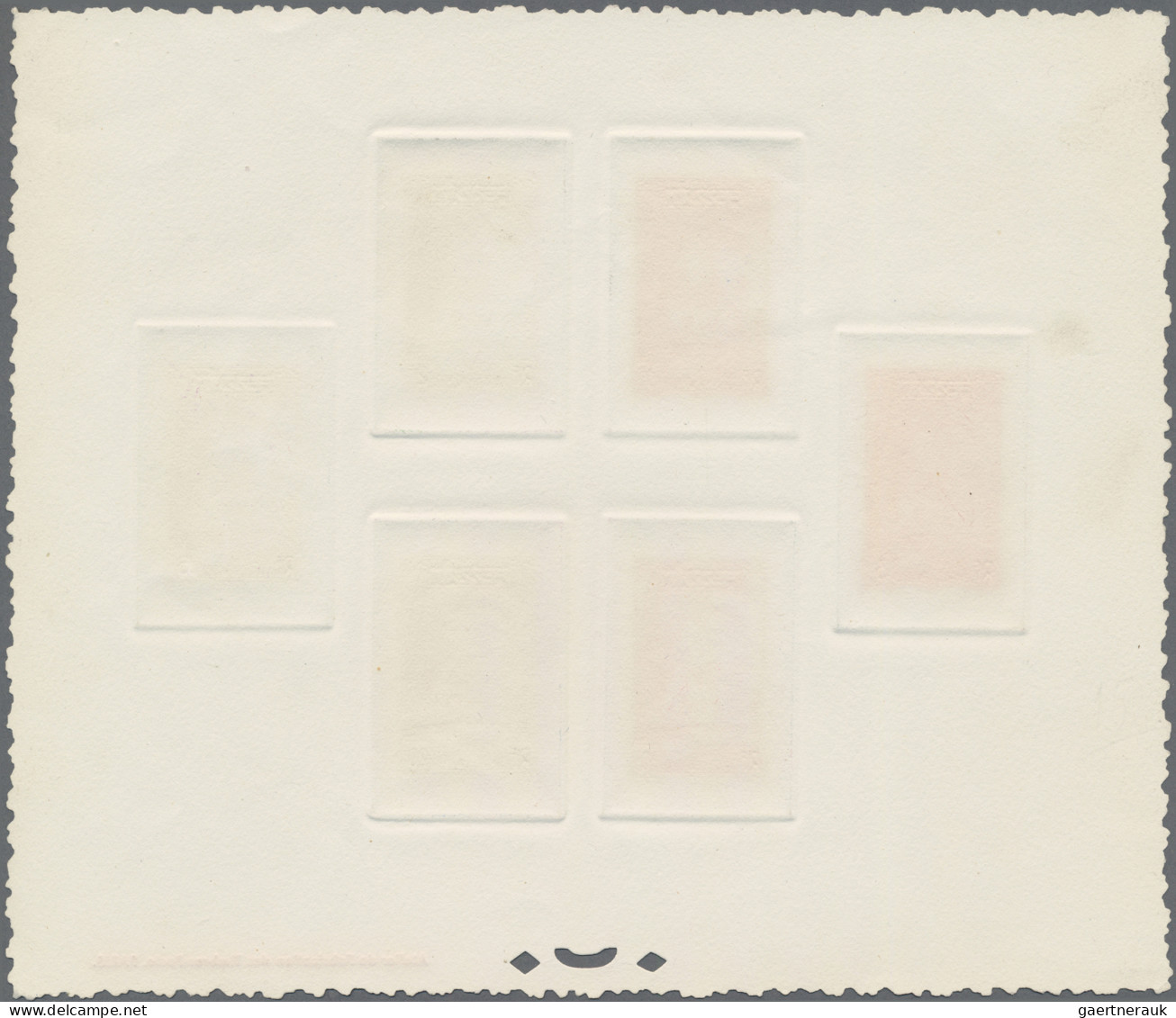 Fezzan - Postage Dues: 1950, 1 F - 20 F, Complete Set As Collective "Epreuve De - Cartas & Documentos