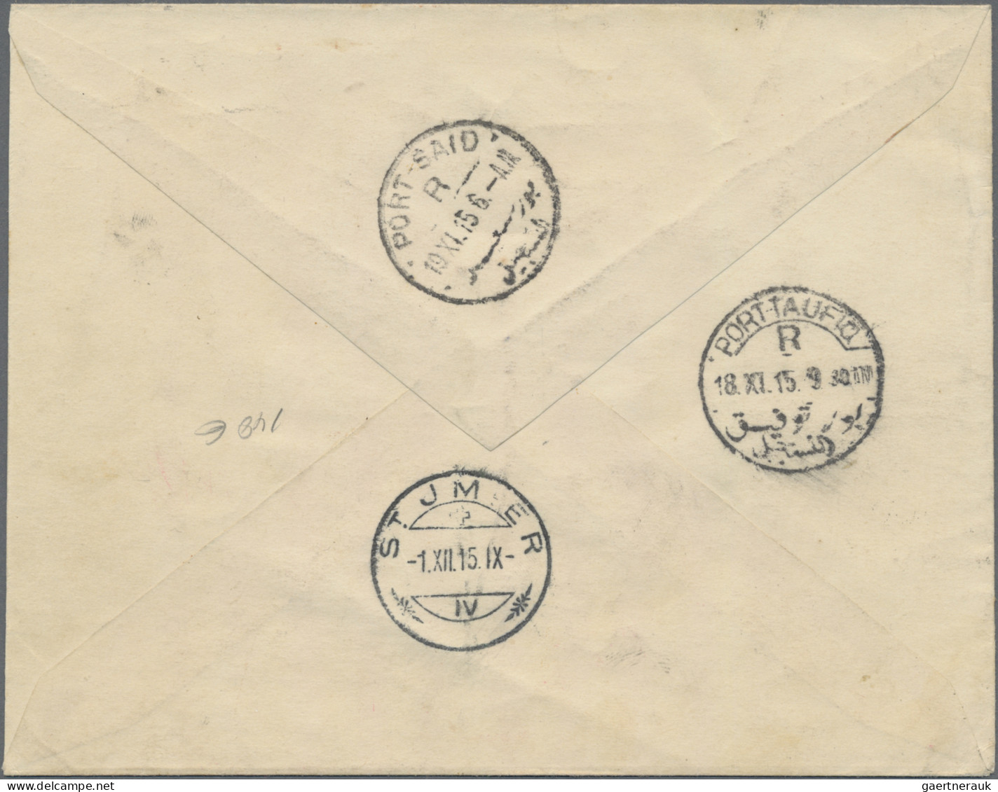 French Somali Coast: 1915/1918, Two Registered Covers From Djibouti To Switzerla - Lettres & Documents