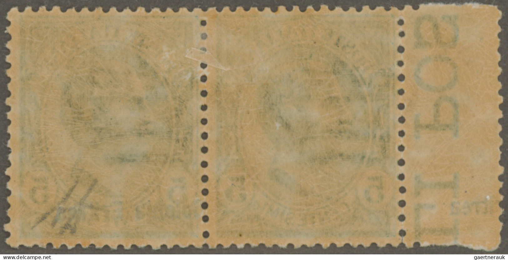 Italian Eritrea: 1908, Italian Definitives Overprinted "Colonia Eritrea", 5 C Gr - Eritrea
