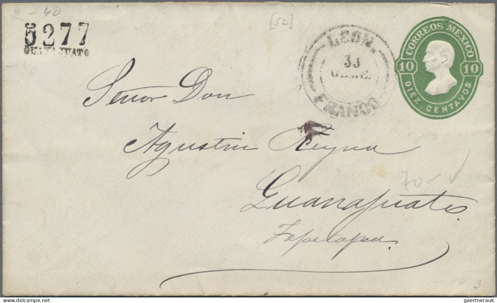 Mexico - Postal Stationary: 1877/82, Envelopes, Three Used Copies With District - Mexico