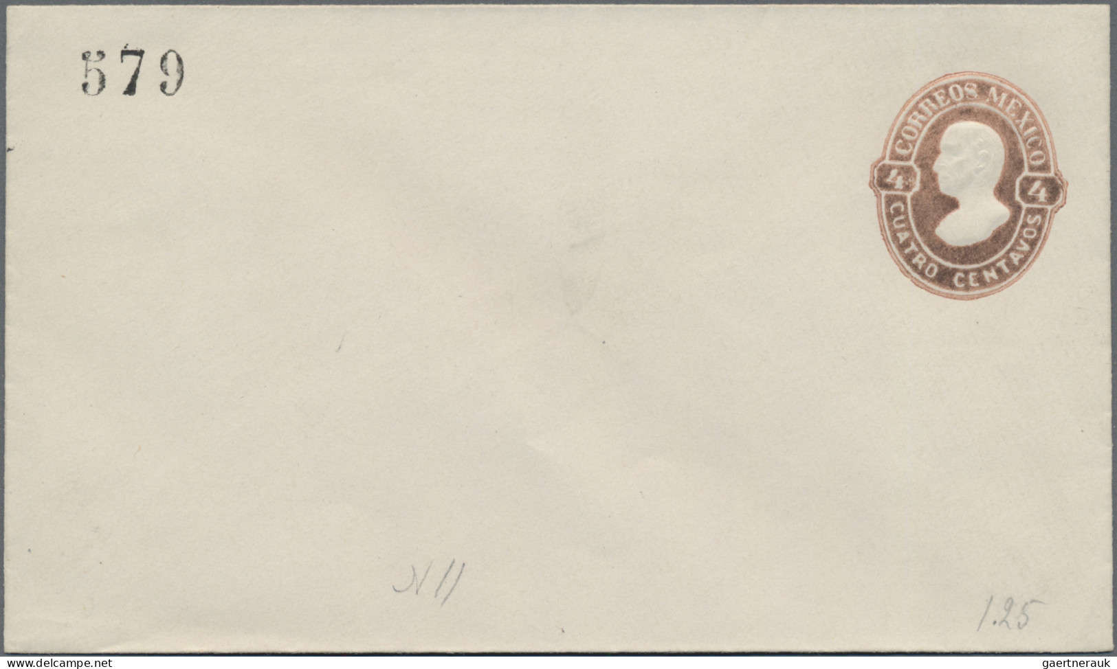 Mexico - Postal Stationary: 1879/80, Envelopes 4 C. And 10 C. With District Ovpt - Messico