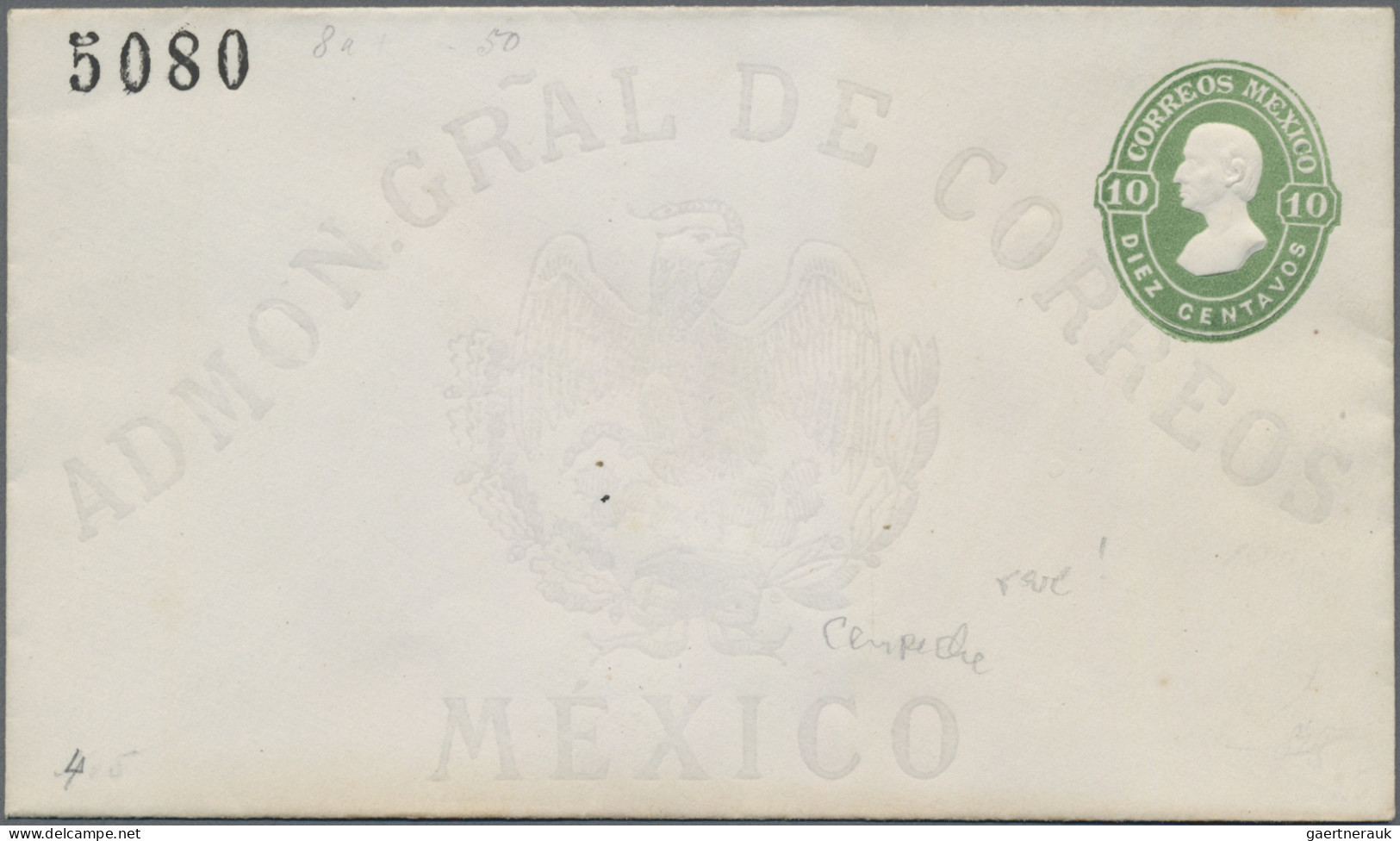 Mexico - Postal Stationary: 1879/80, Envelopes 4 C. And 10 C. With District Ovpt - Mexiko