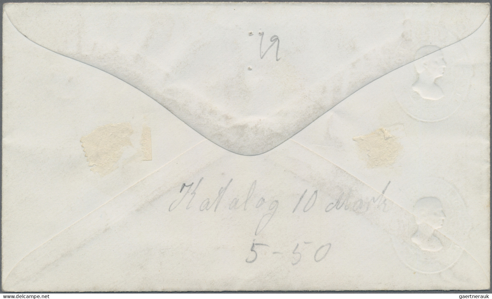 Mexico - Postal Stationary: 1883, Envelope 5 C. Brown With Extra Imprint Of Two - México