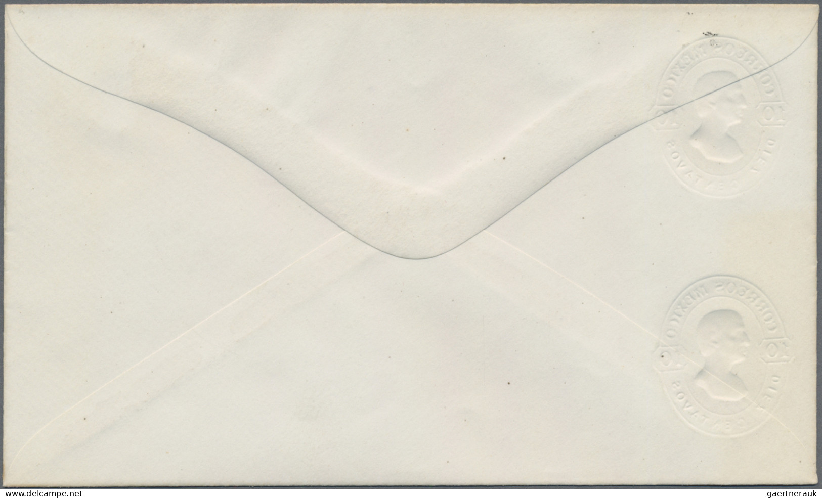 Mexico - Postal Stationary: 1883, Envelope 5 C. Brownish Violet With Extra Impri - Messico