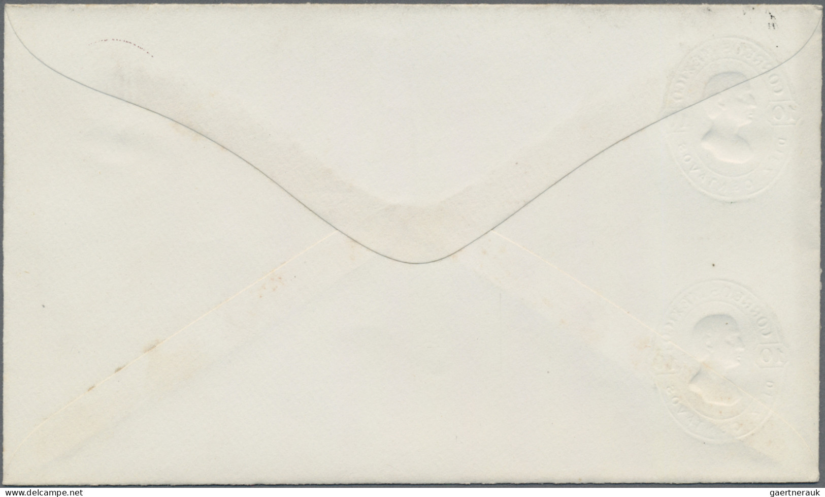 Mexico - Postal stationary: 1883, envelope 5 C. brownish violet with extra impri