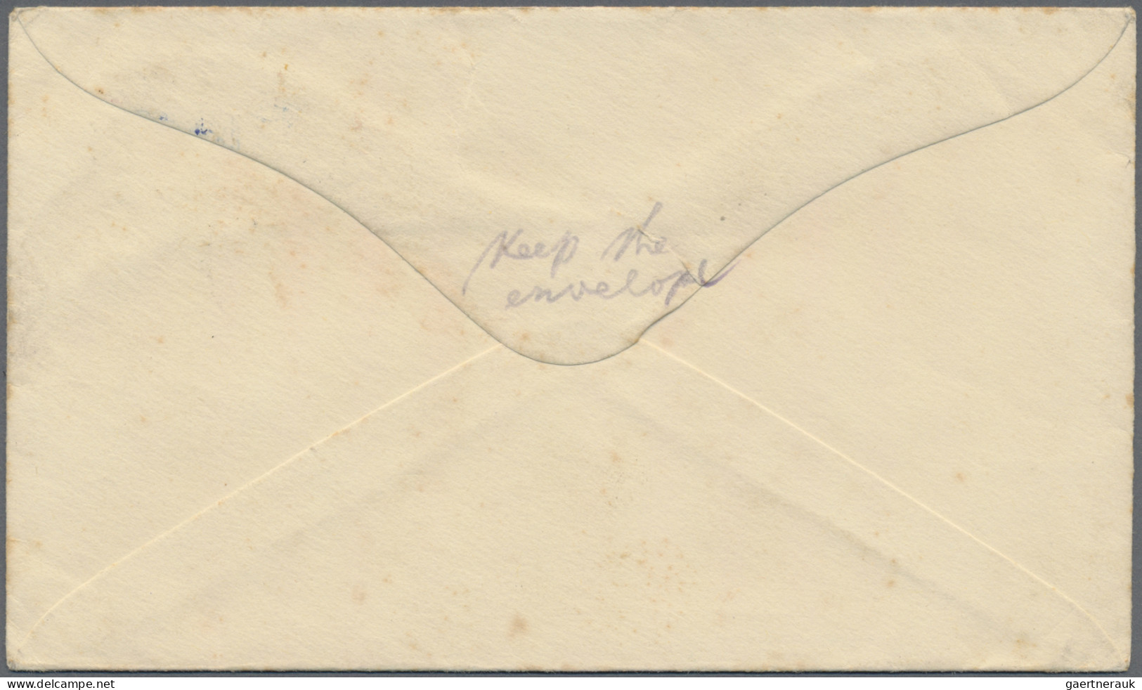 New Zealand: 1932 (29.7.), KGV As Field-Marshall 1d. Carmine Used On Stat. Envel - Covers & Documents