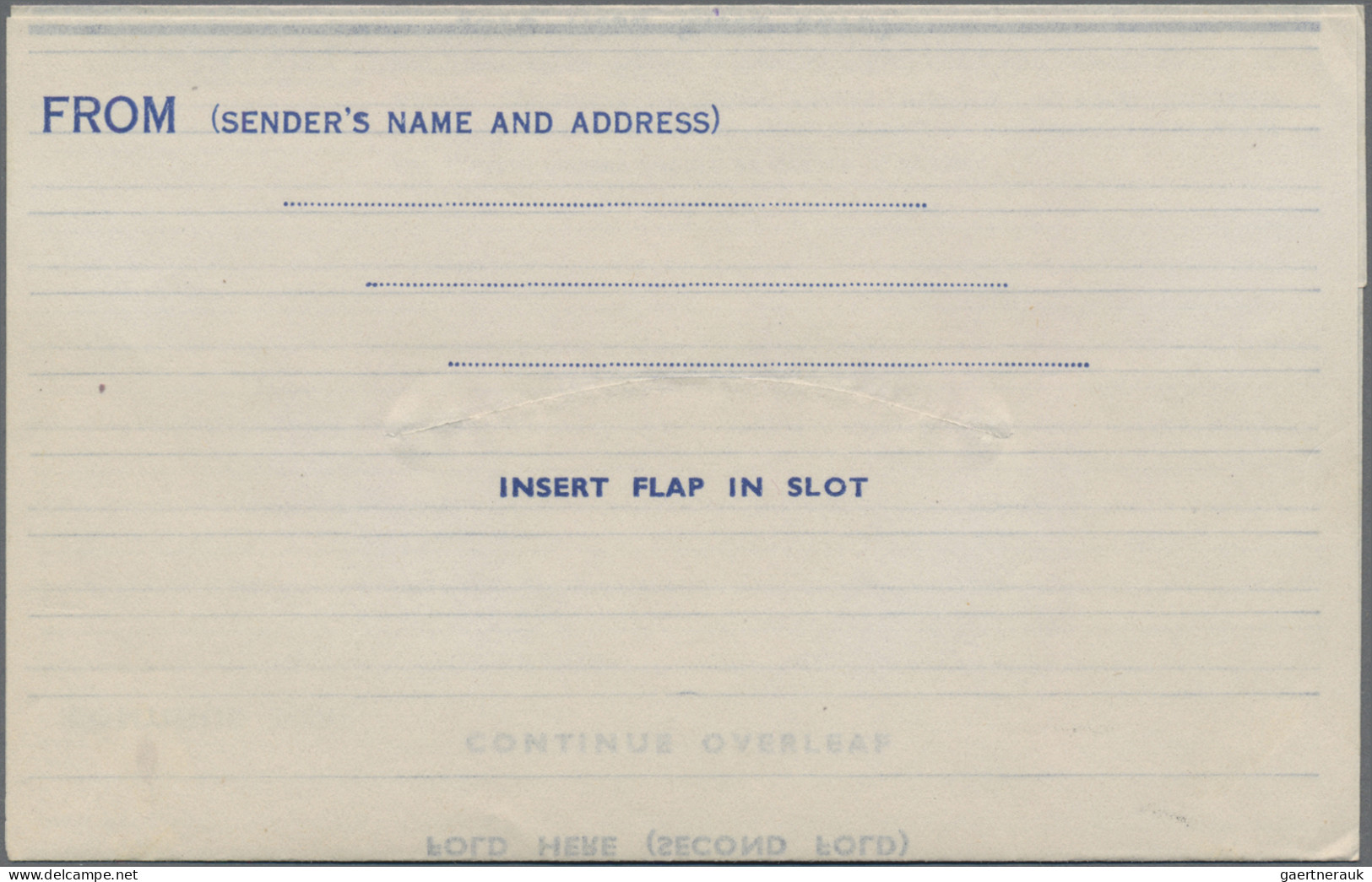 New Zealand - Postal Stationery: 1943, Unused 1 Sh Blue Airletter Sheet Of POWs - Entiers Postaux