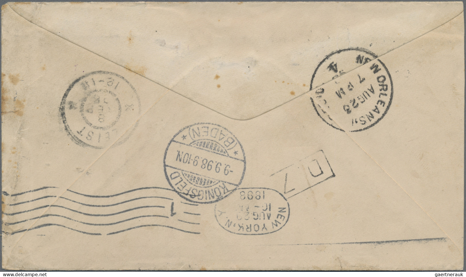 Nicaragua - Postal Stationery: 1898: Postal Stationery 10 C. From Bluefields To - Nicaragua