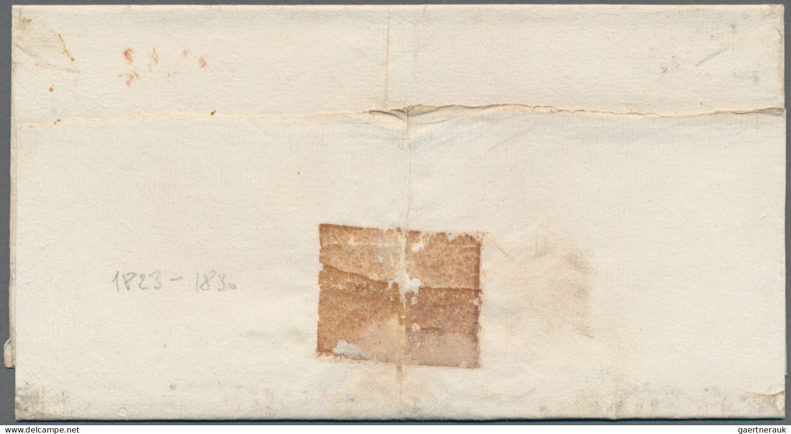 Peru - Pre Adhesives  / Stampless Covers: 1823/30, Four Folded Envelopes With Ve - Perú