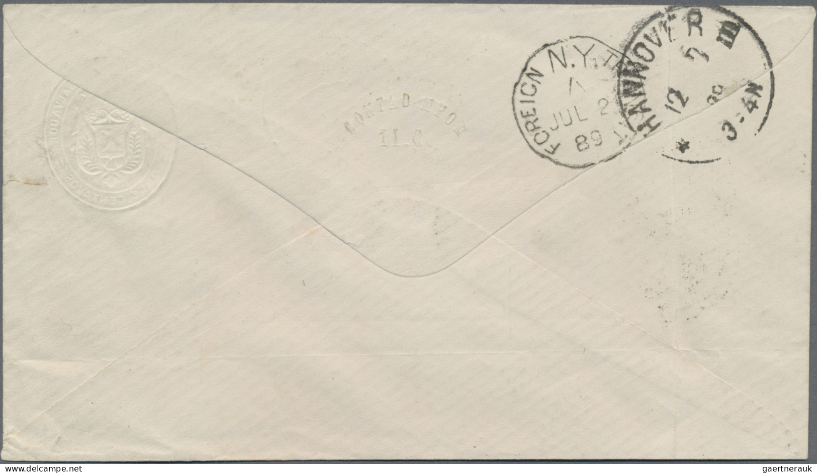 El Salvador - Postal Stationery: 1887 Postal Stationery Envelope On Private Orde - Salvador