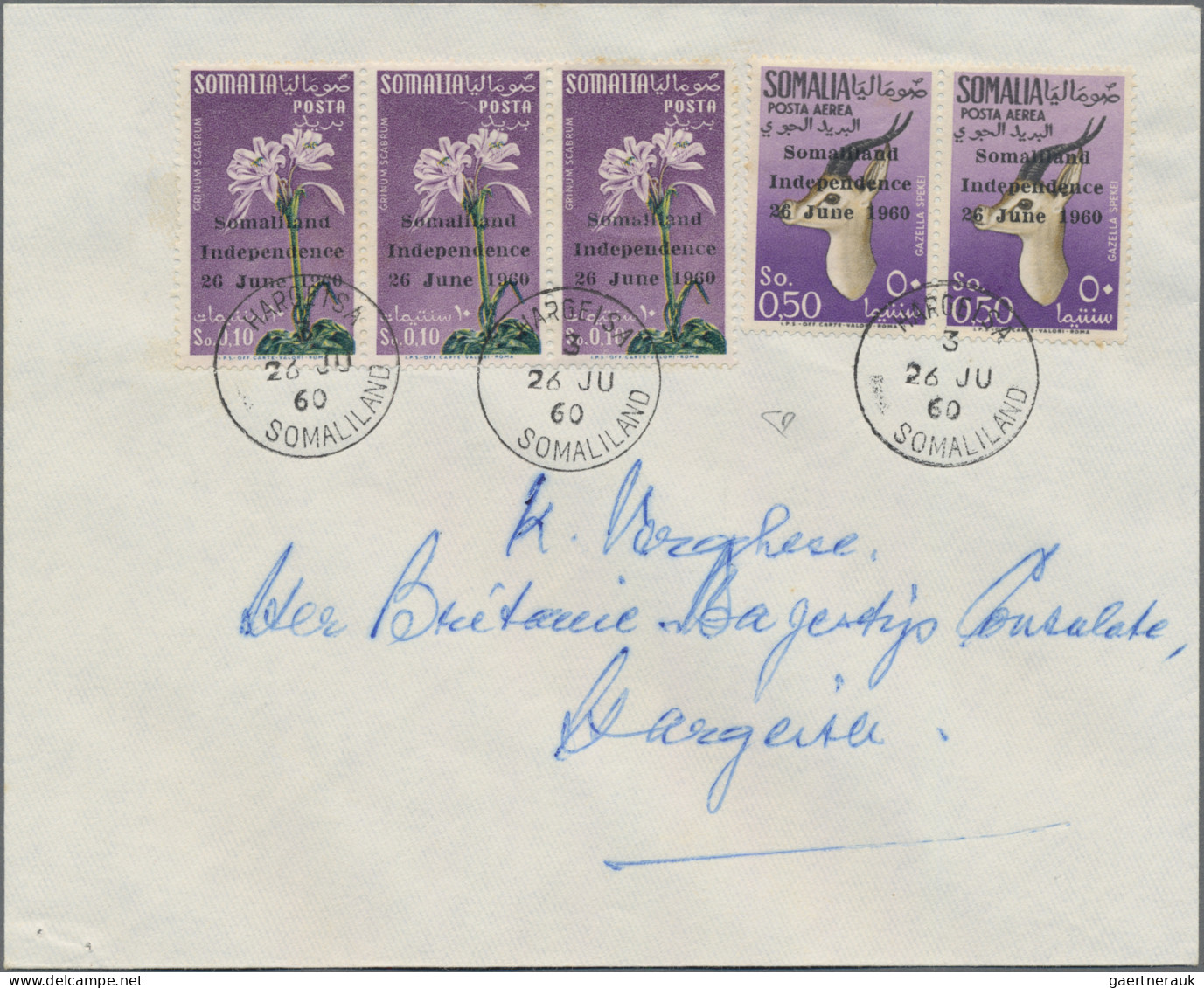 Somalia: 1960, Independence Of Somalia From Great Britain. Stamps Form The Itali - Somalië (1960-...)