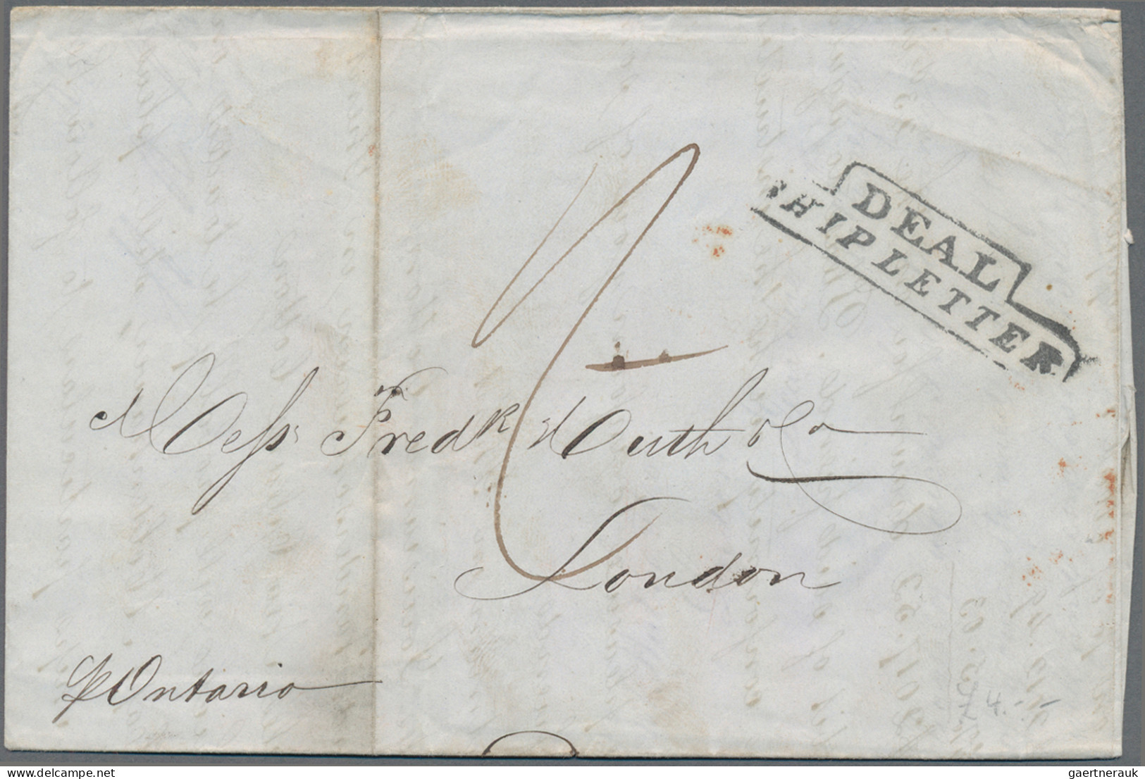 United States Of America: 1839/41, Three Folded Letters, Marked "Deal / Shiplett - …-1845 Voorfilatelie