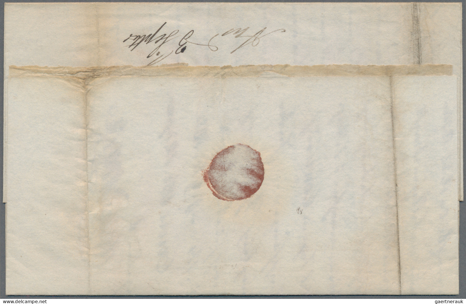 United States Of America: 1839/41, Three Folded Letters, Marked "Deal / Shiplett - …-1845 Prefilatelia